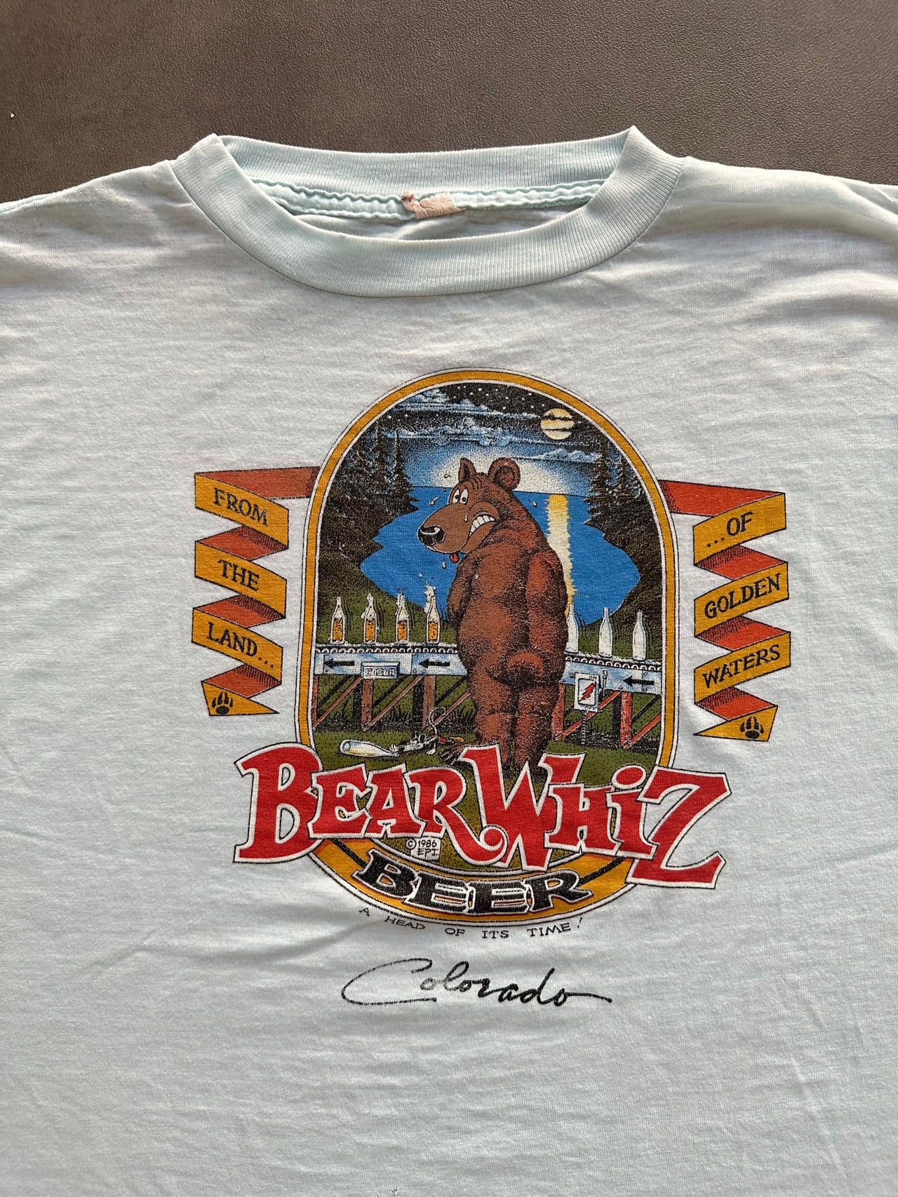 1980s Bear Whiz tee (L)