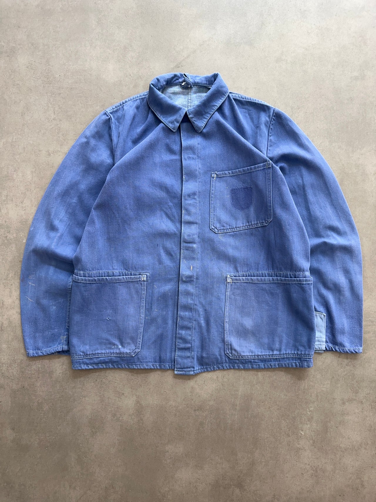 1980s French denim selvedge Shirt (M)