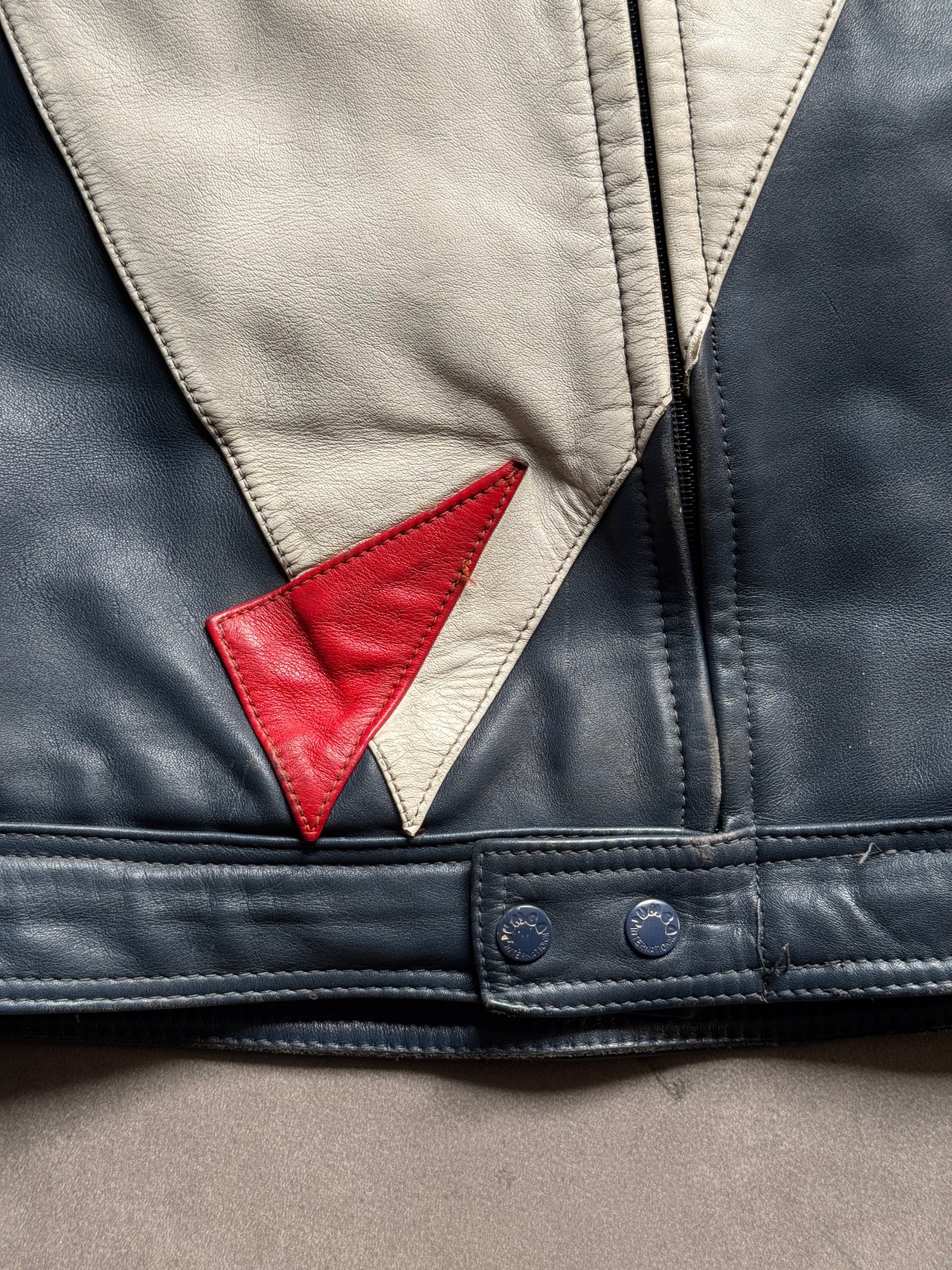 2000s Leather Motorcycle Jacket (M)