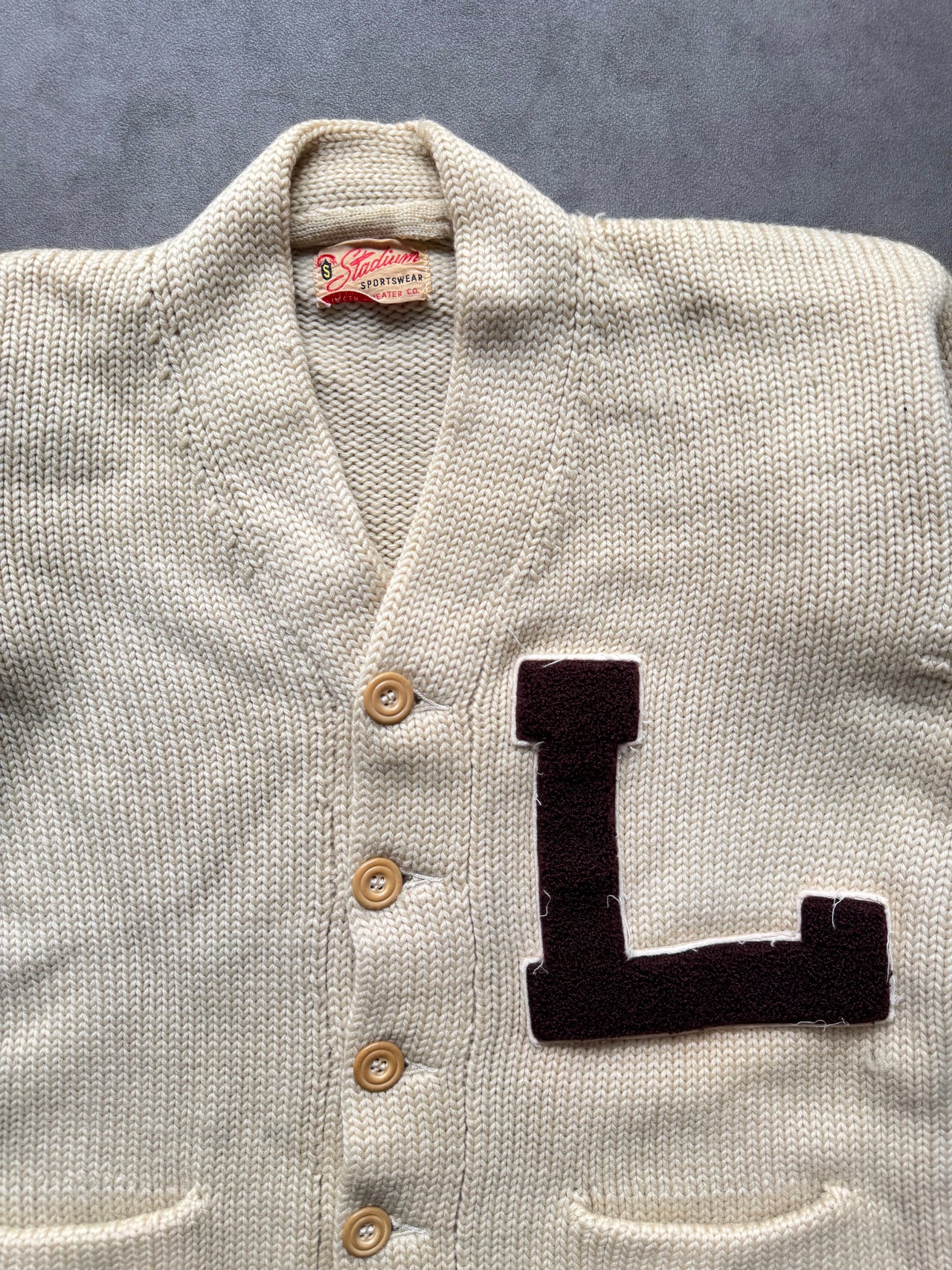 1970s Cardigan Letterman (S)