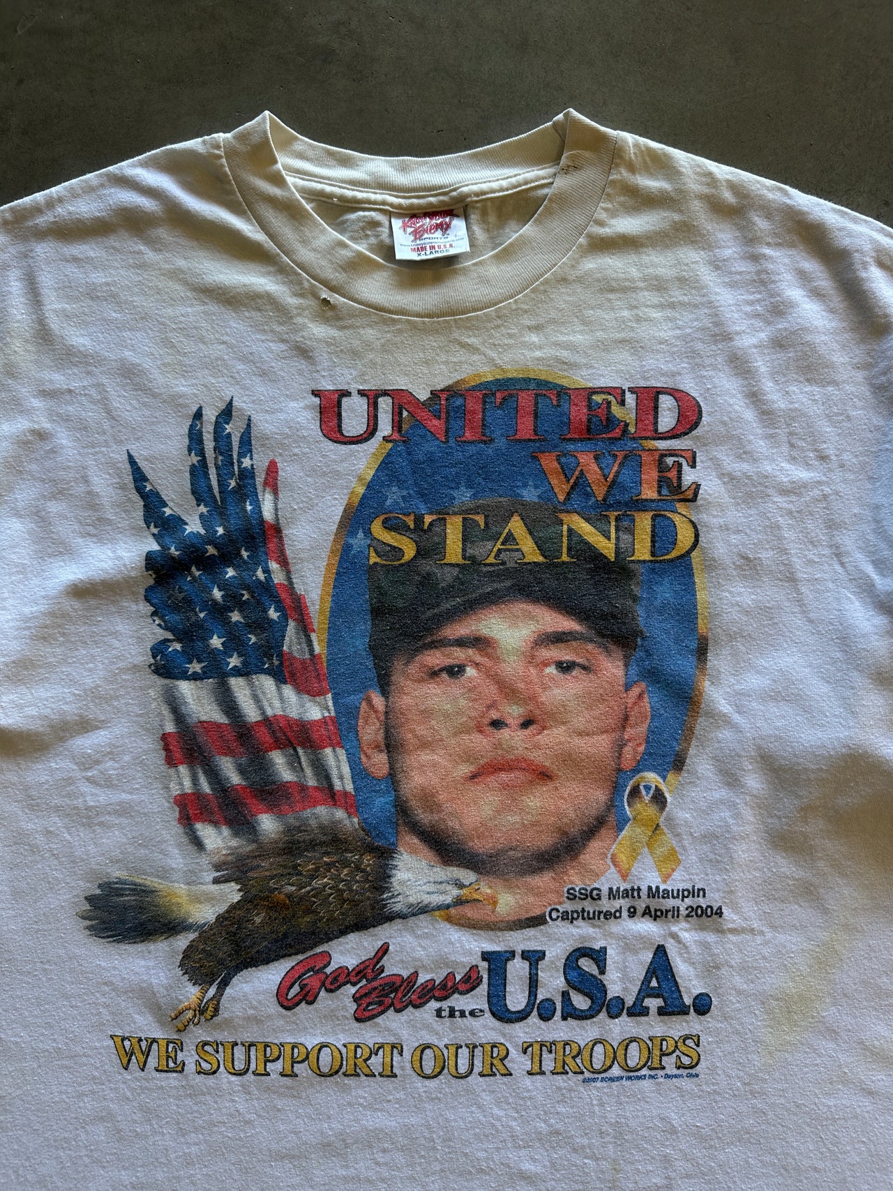 2000s American soldier tee (XL)