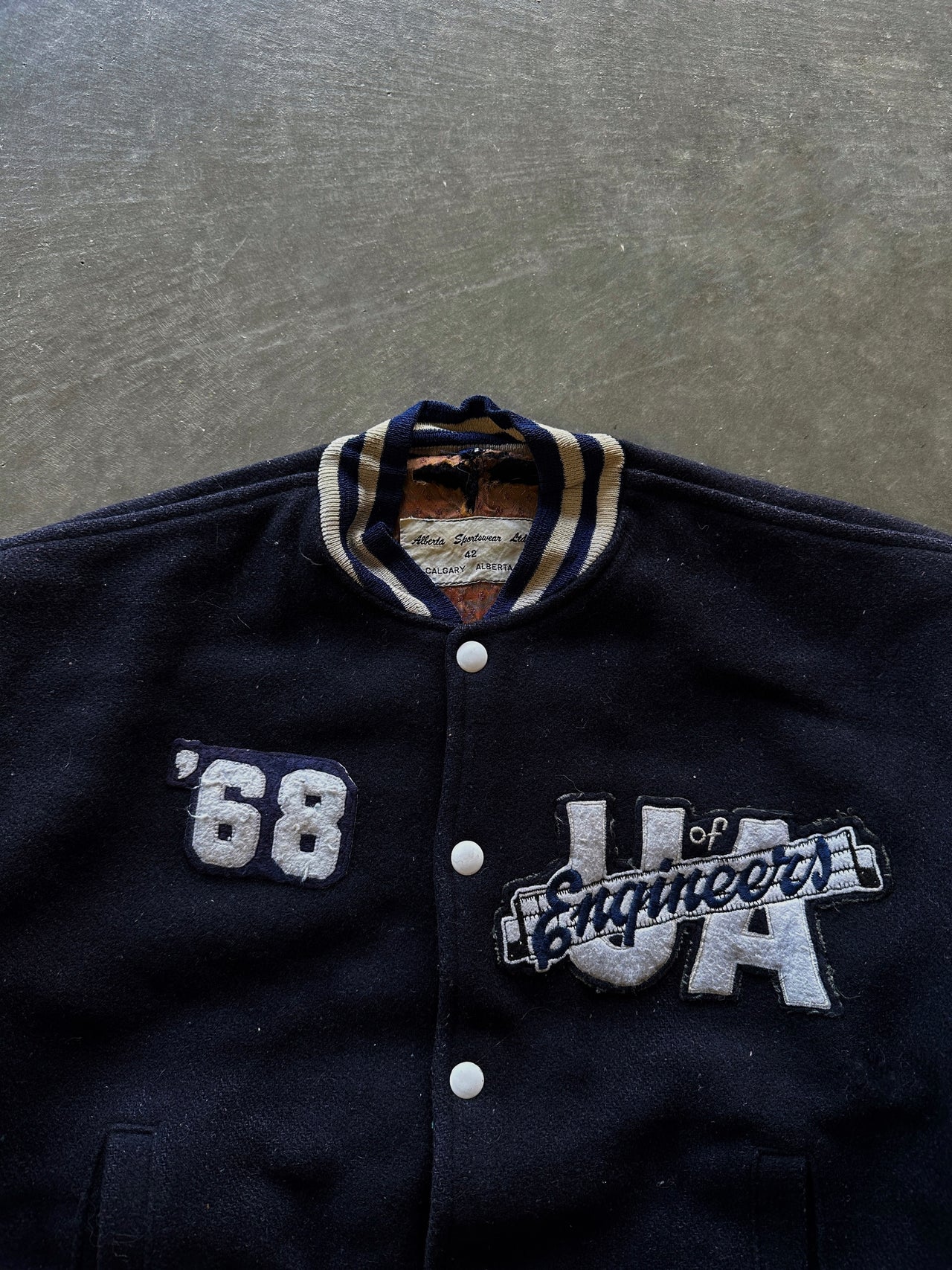 60s “Engineers” varsity jacket (M)
