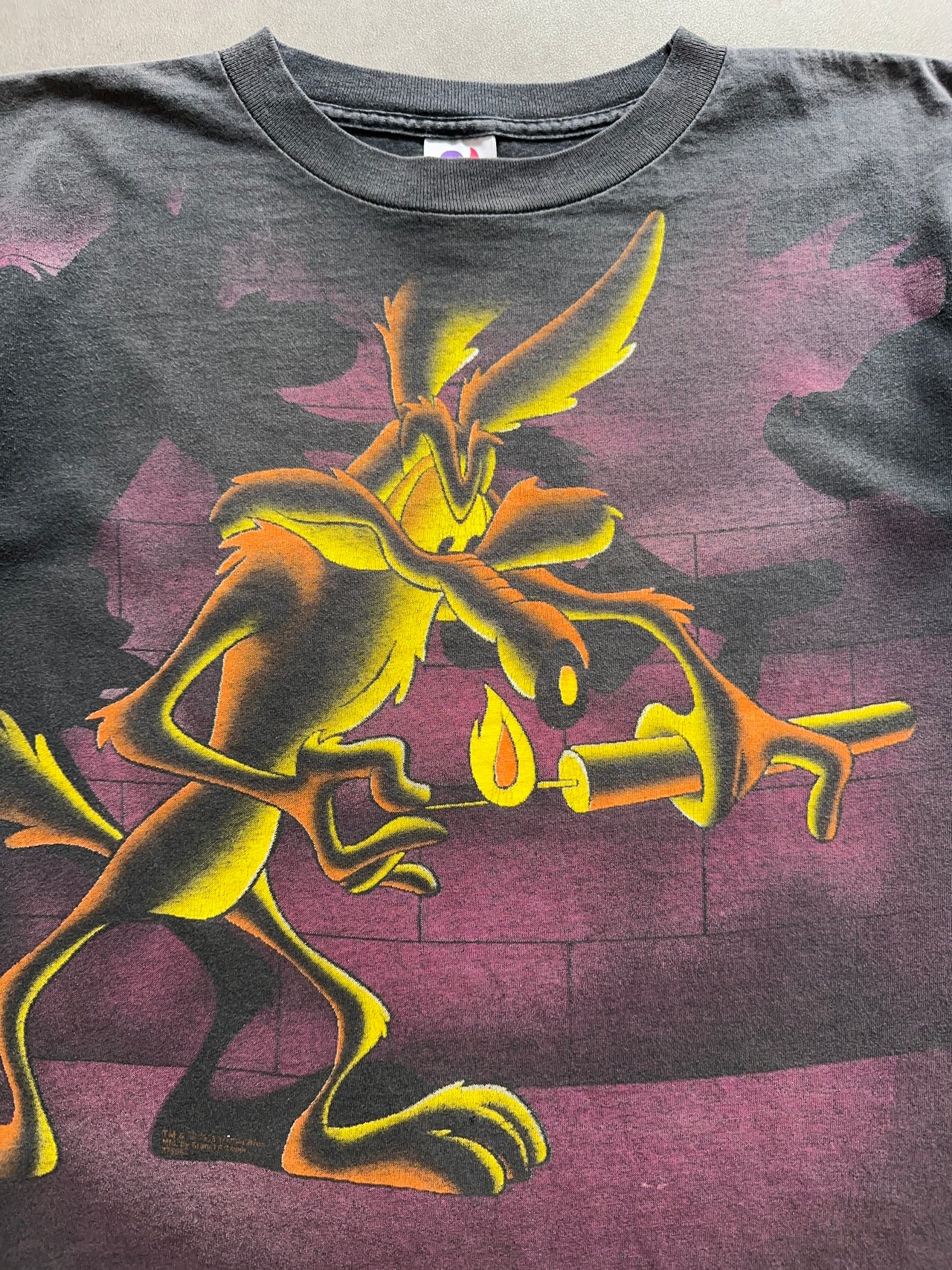 1990s AOP Willy the Coyote tee (M)