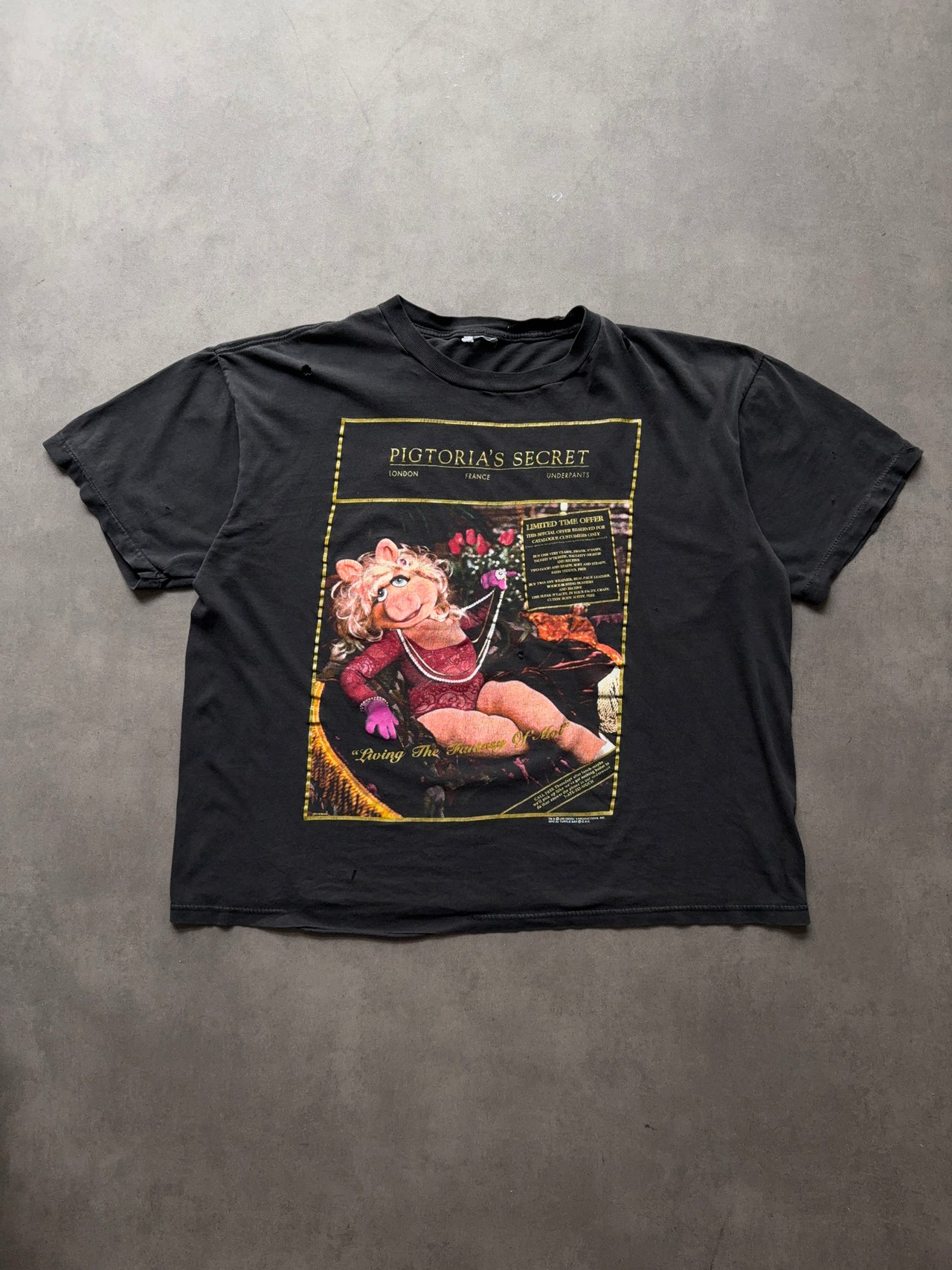 1990s Faded Pigtoria’s secret tee (L)