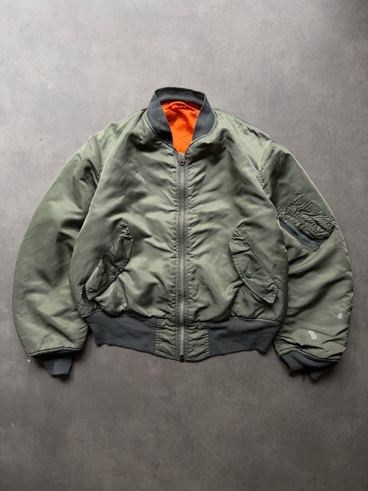 1990 MA-1 Reversible Bomber Jacket (L)