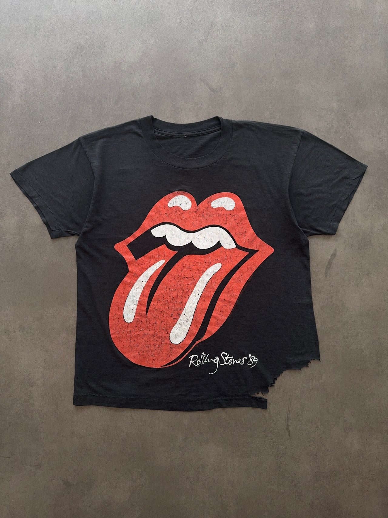 1980s Rolling Stones faded tour tee (L)