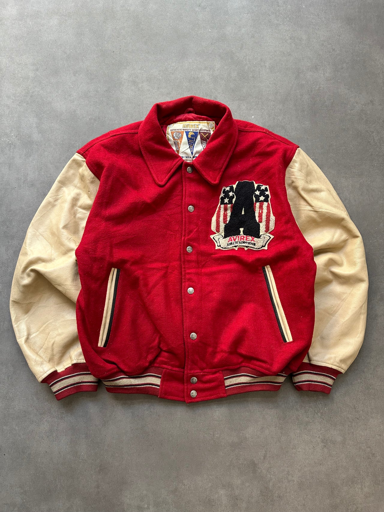 1990s Avirex varsity jacket (M)