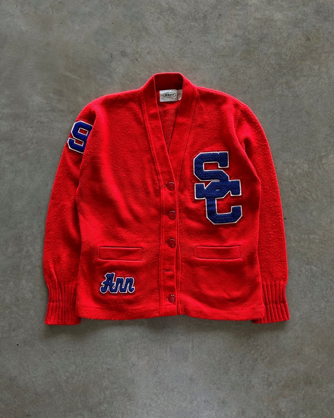 1990s Letterman cardigan (M)