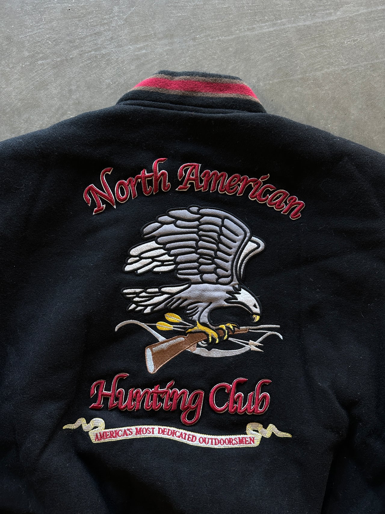 90s “Hunting Club” varsity jacket (XL)