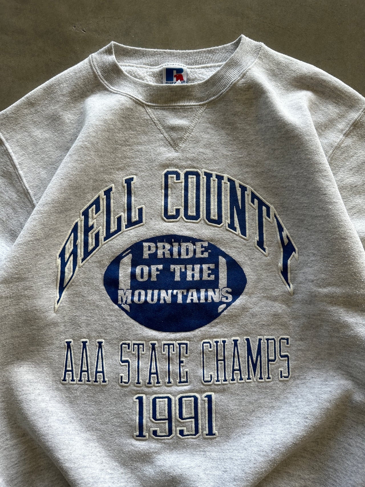 1990s Russell Athletic graphic crewneck (M)