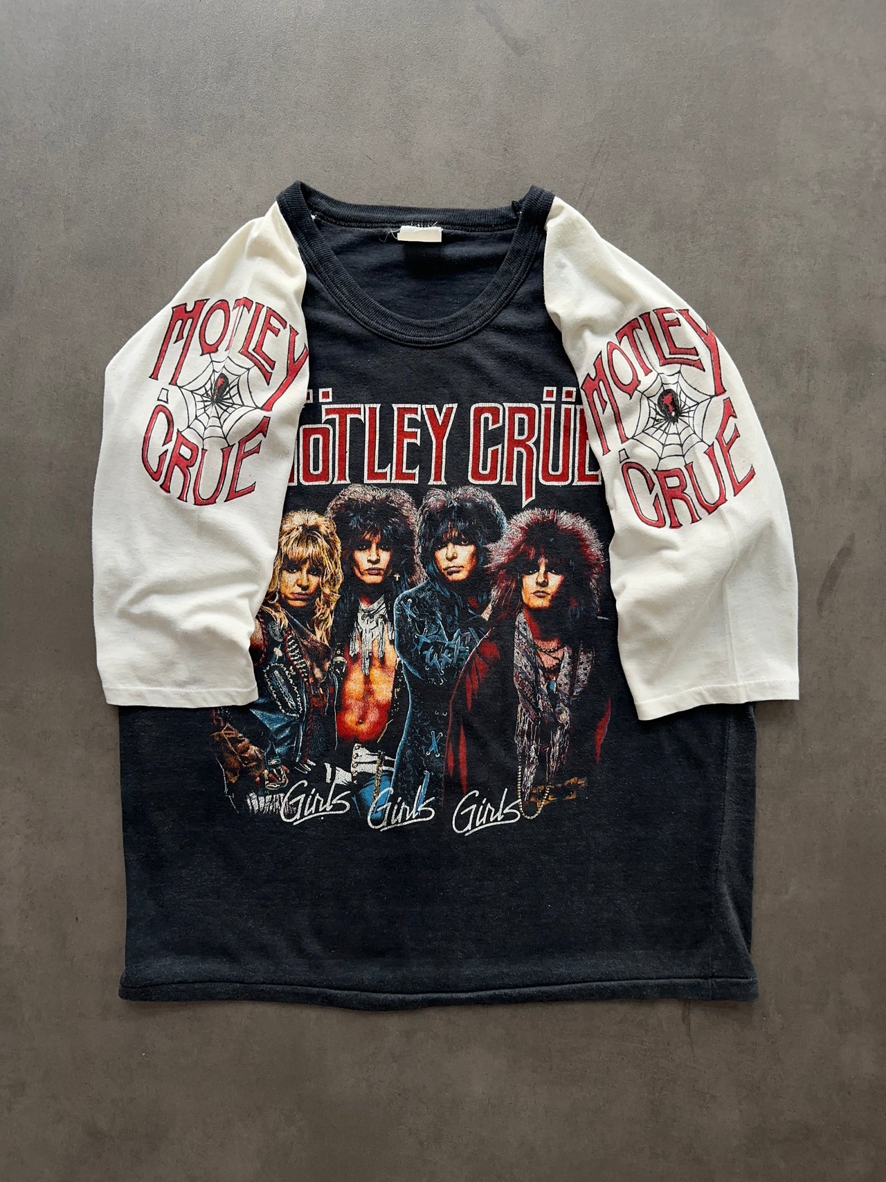 1980s Mötley Crüe “girl girl girl” faded tee (M)