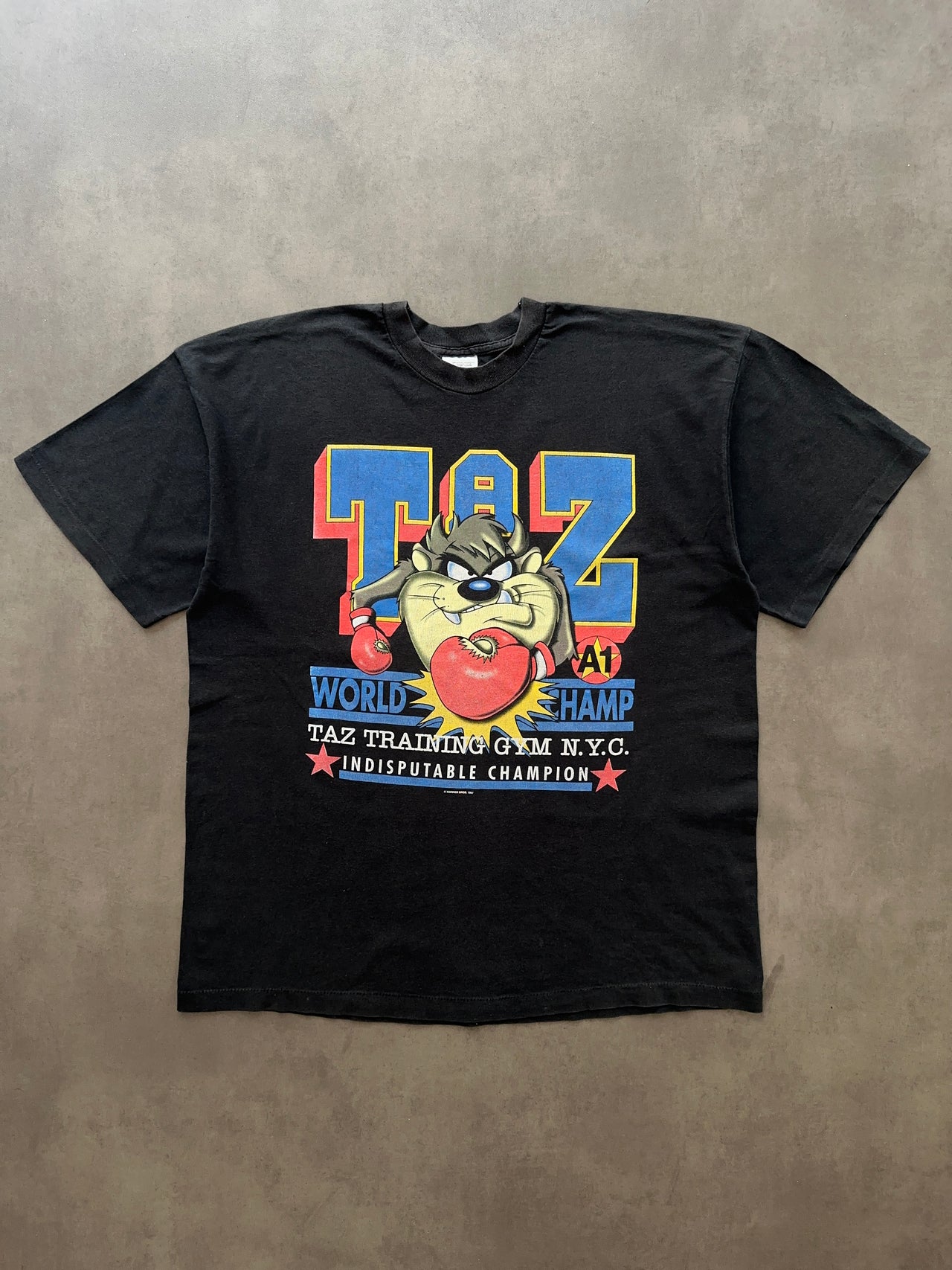 1990s Taz looney tunes Faded tee (XL)