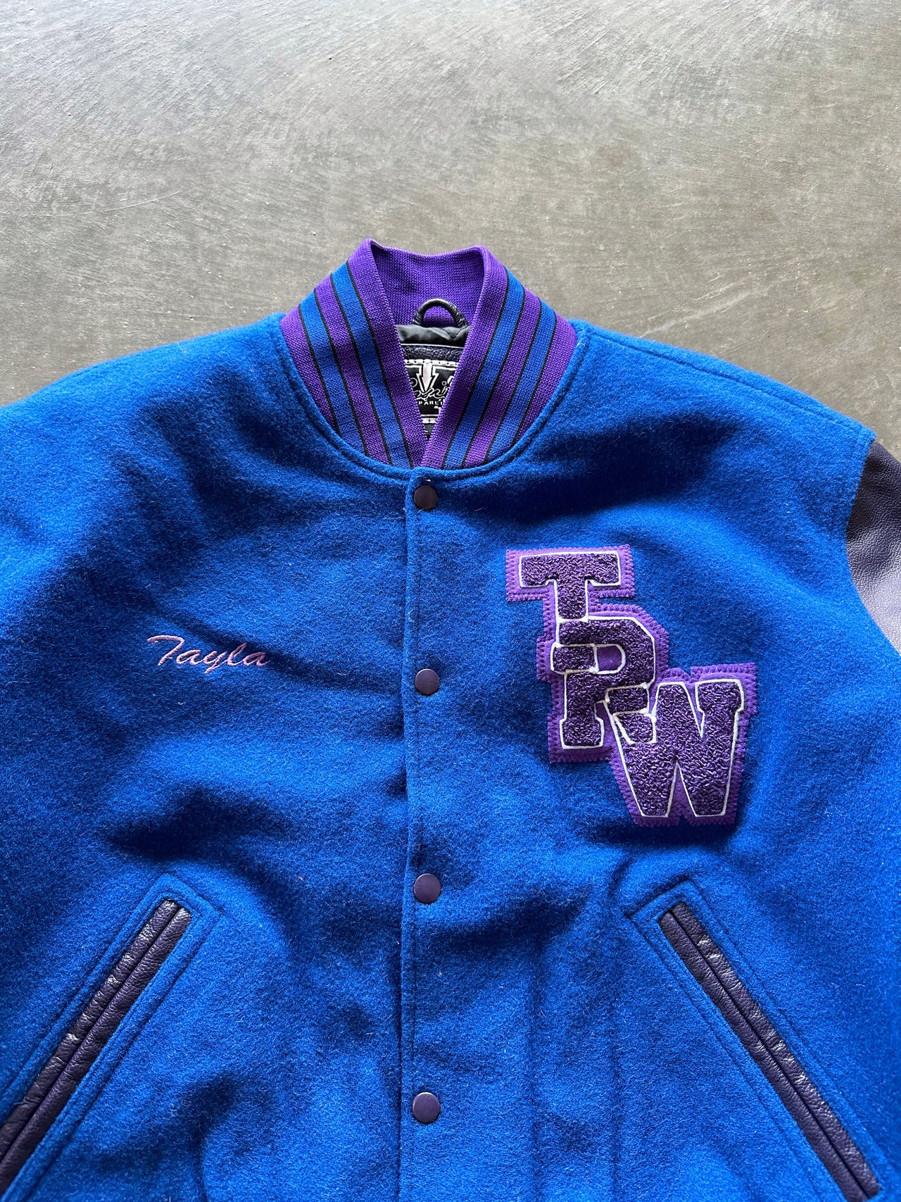 90s college varsity jacket (L)