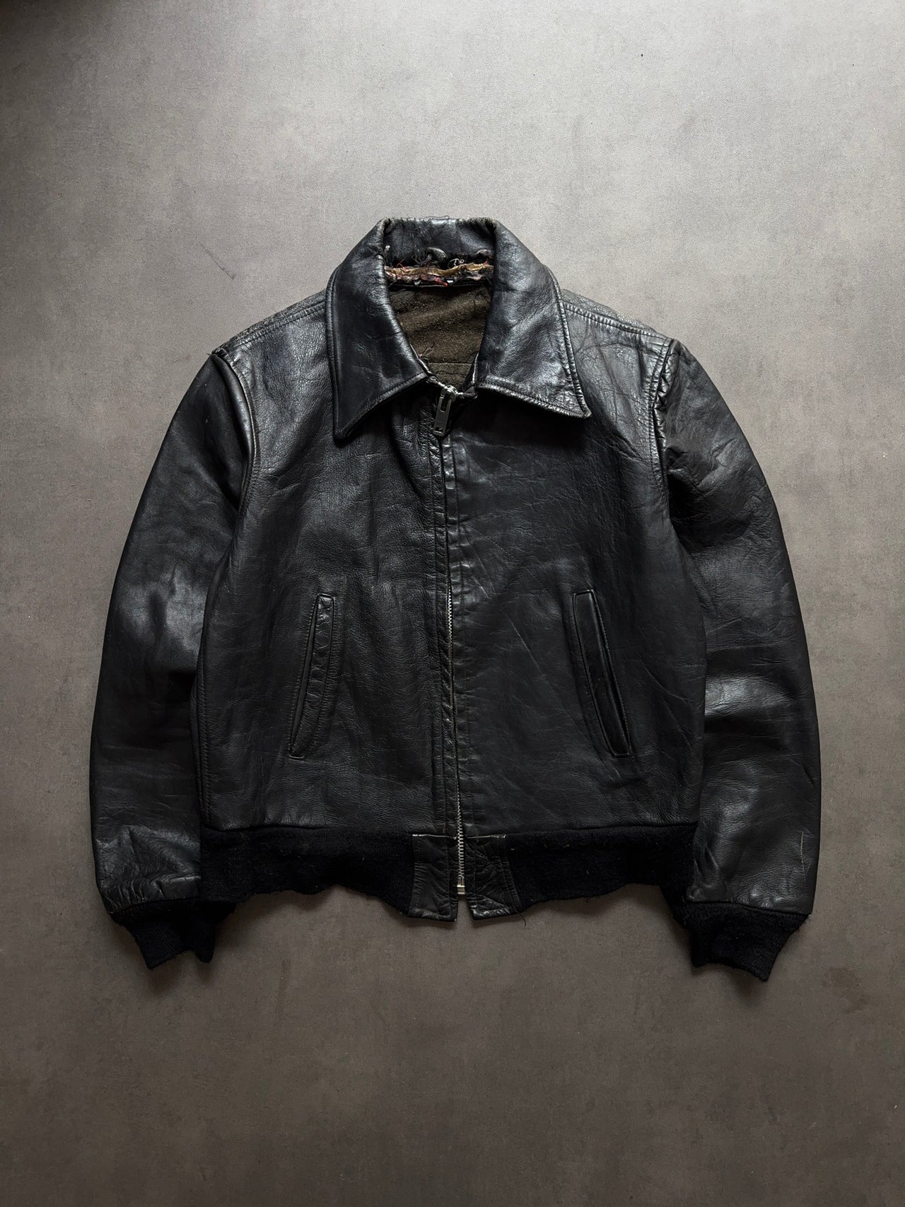 1950s Golden Fleece Leather Jacket (L)