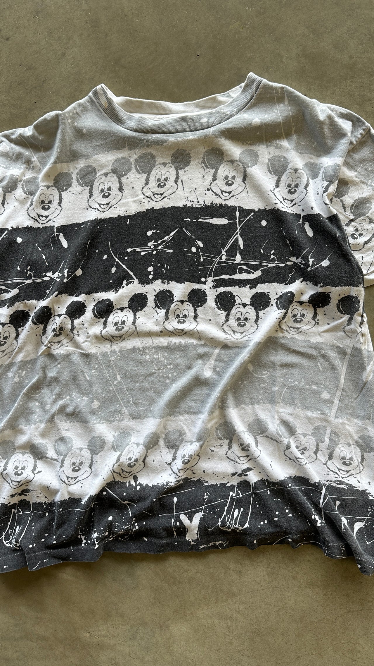 90 Mickey Mouse AOP single stitch tee (one size)