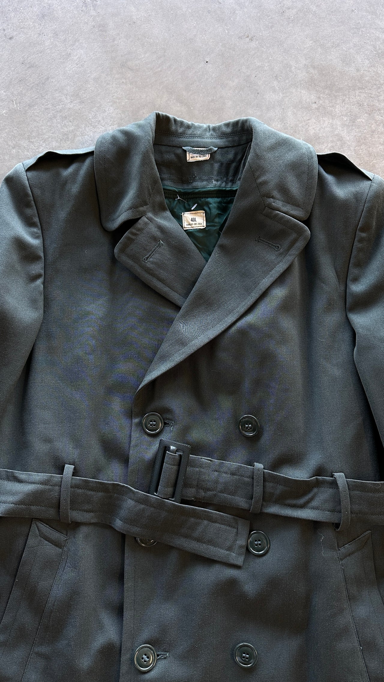 70s American Army overcoat (L)