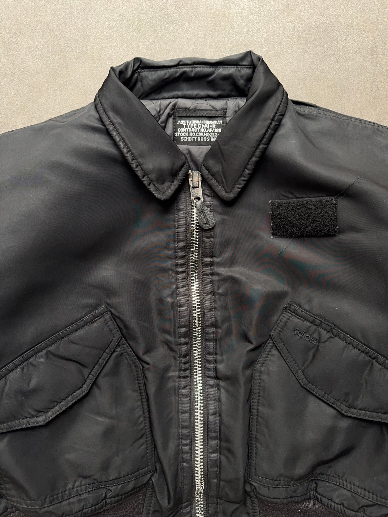 1980s CWU-45 Black Bomber Schott (S)