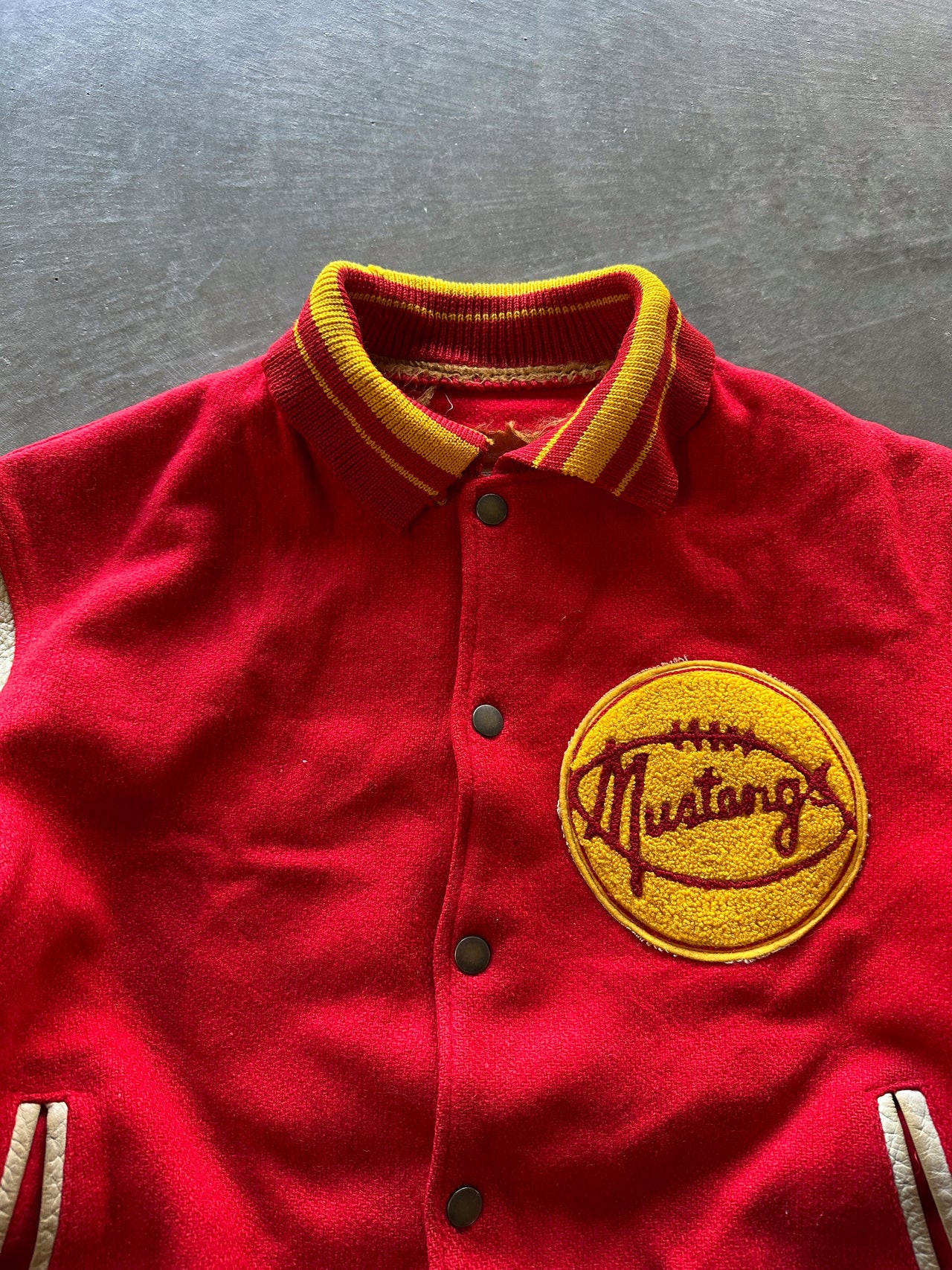 70s “mustangs” Varsity Jacket (S)