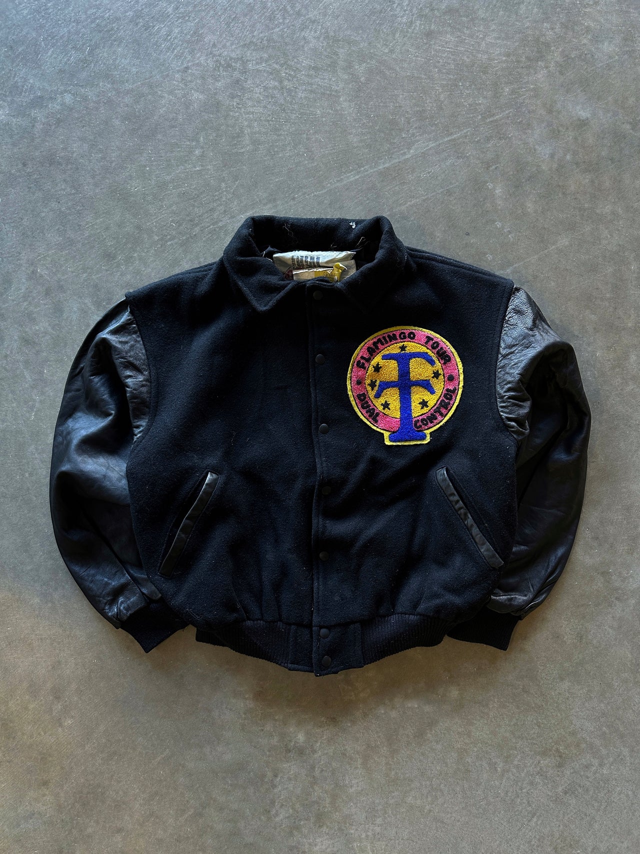 90s “Flamingo Tour” varsity jacket (M)