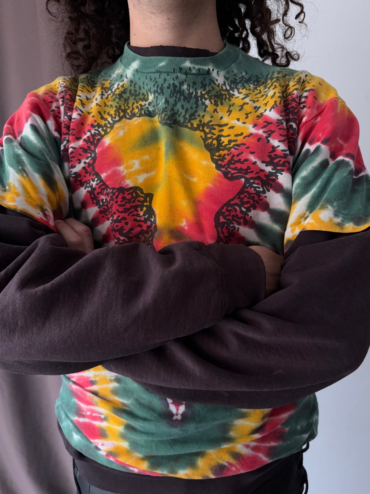 1990s Tie Dye Africa Tee (L)