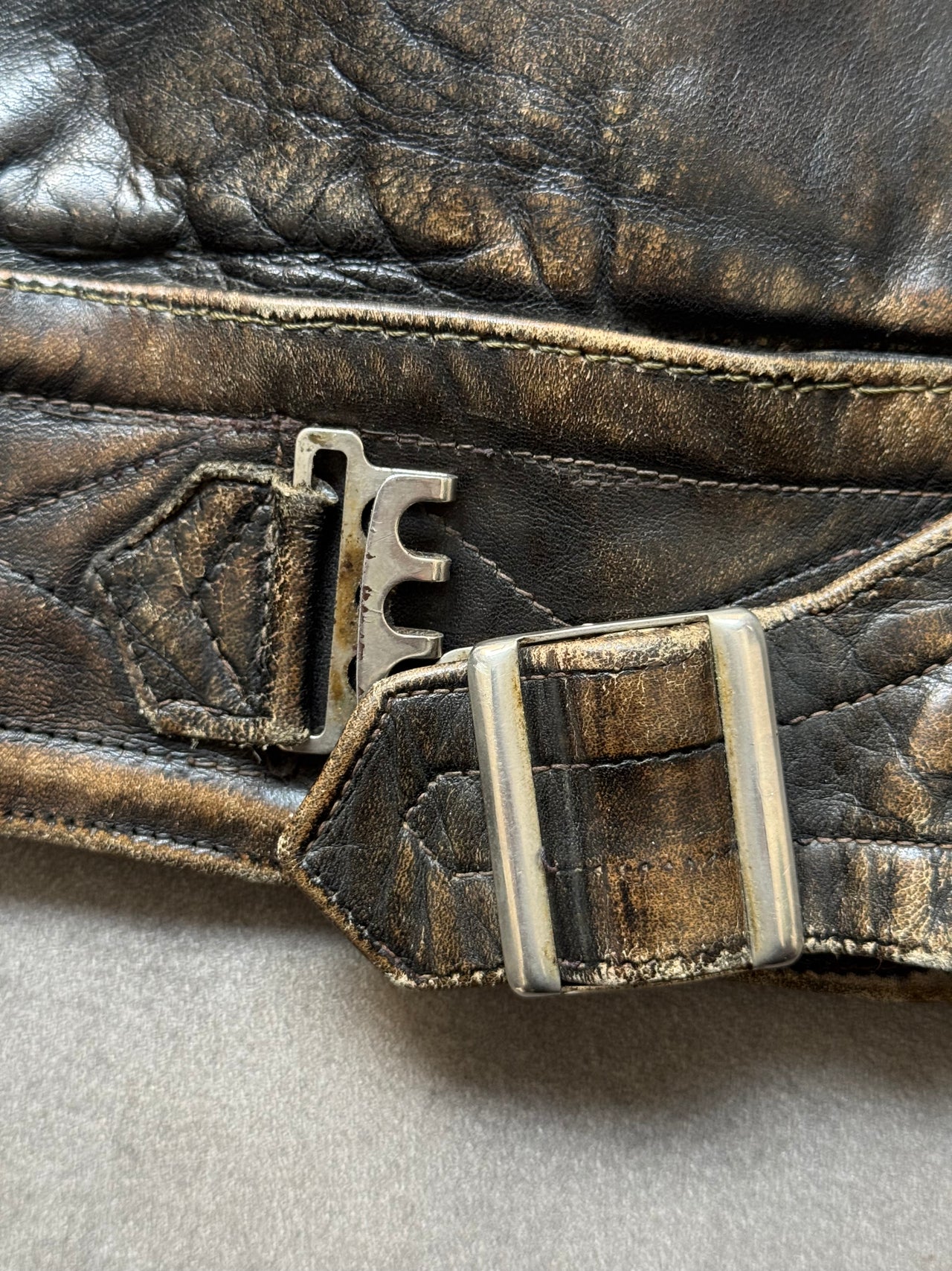 1950s Leather Jacket (S)