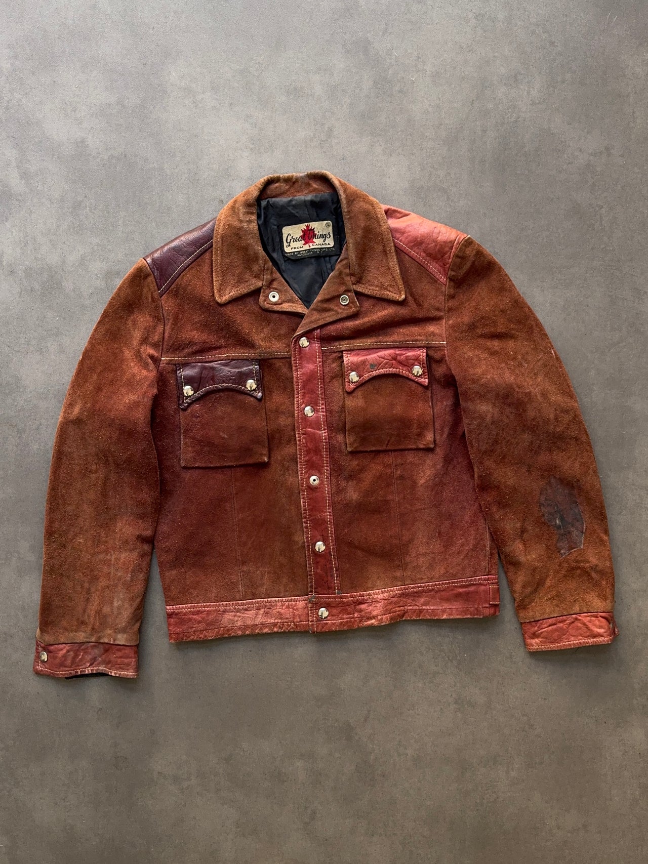 1970s Western Suede Leather Jacket (M)