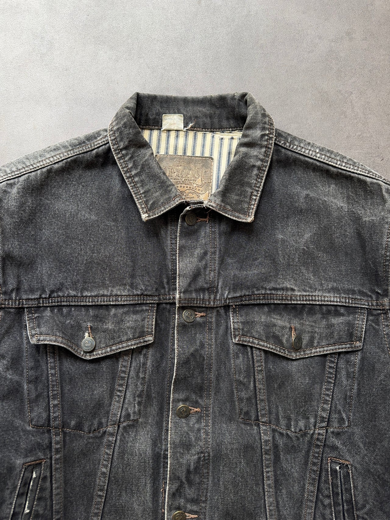2000s Denim Trucker Jacket (L)