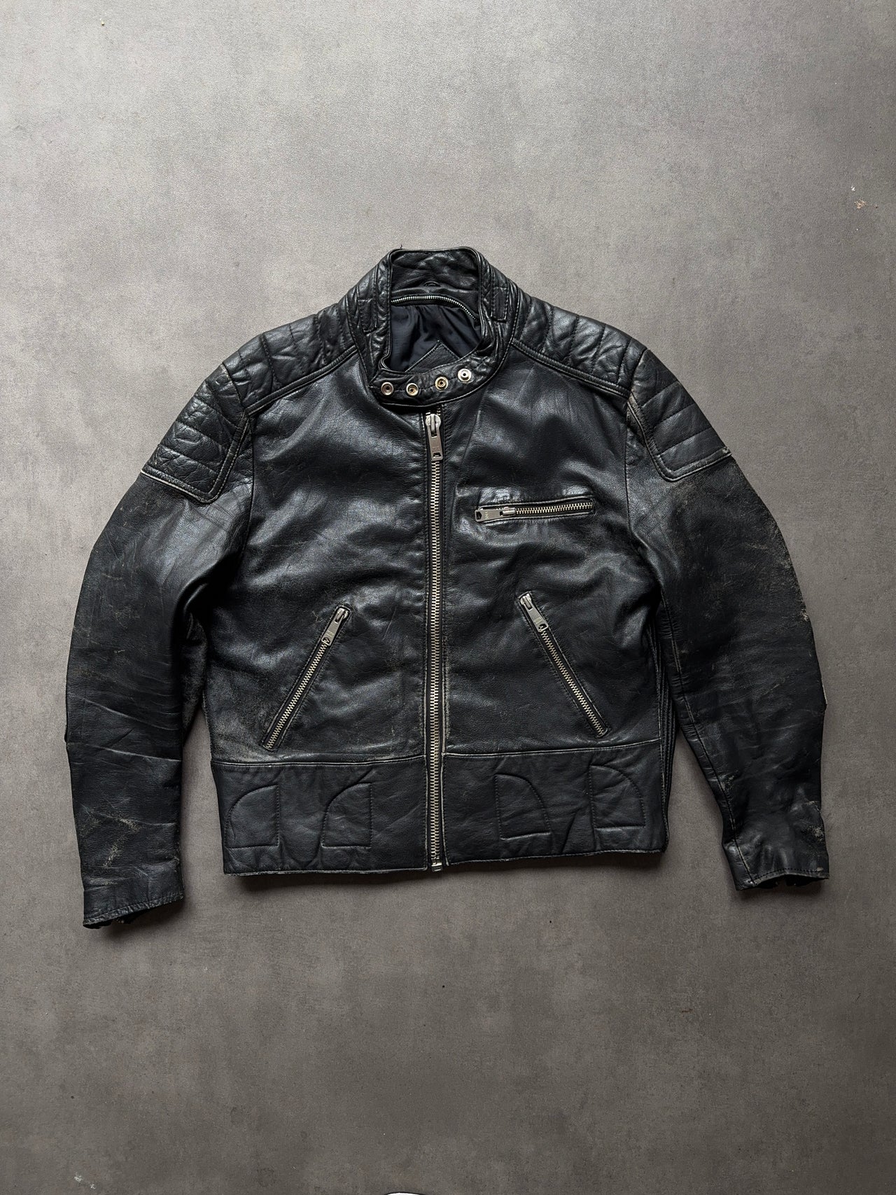 1990s Leather motorcycle jacket (M)