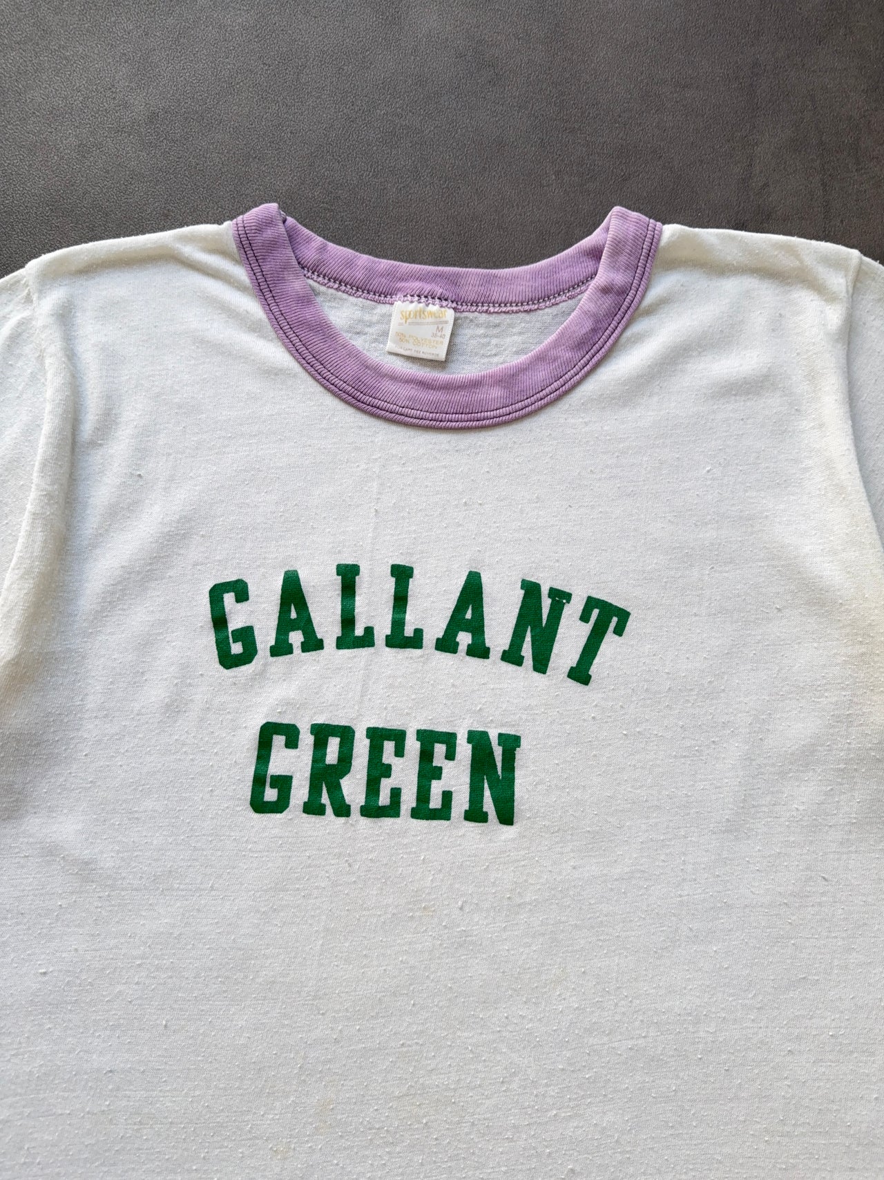 1970s Gallant Green ringer tee (M)