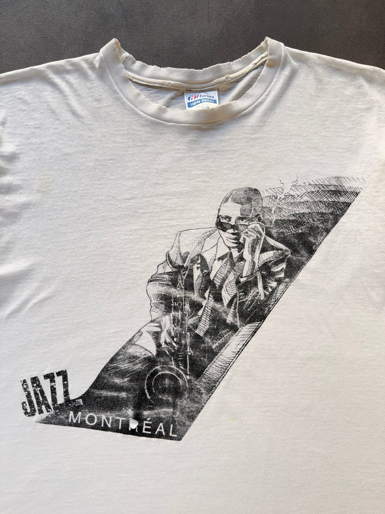 1990s Jazz Montreal distressed tee (L)