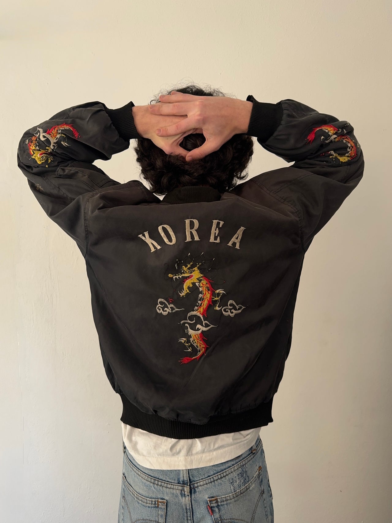 1980s MA-1 reversible souvenir Bomber jacket (L)