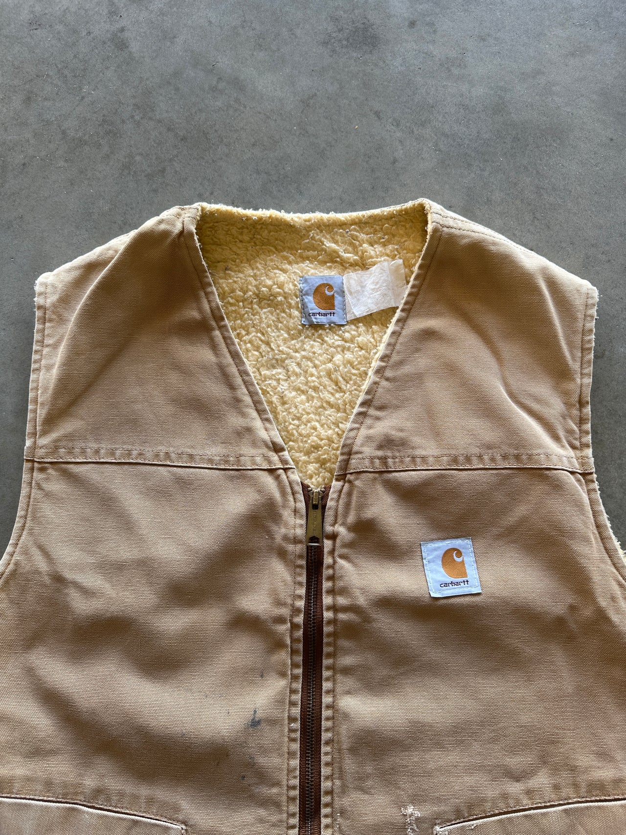 90s Carhartt sherpa vest (L)