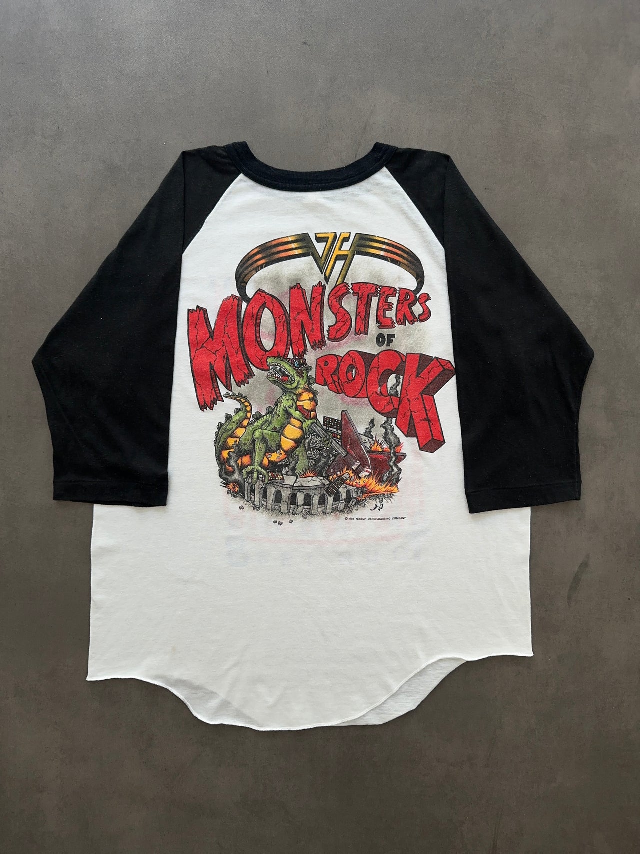 1980s Van Halen tour raglan tee (M)