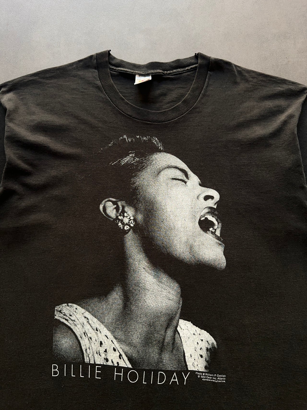 1990s Billie Holiday faded tee (XL)