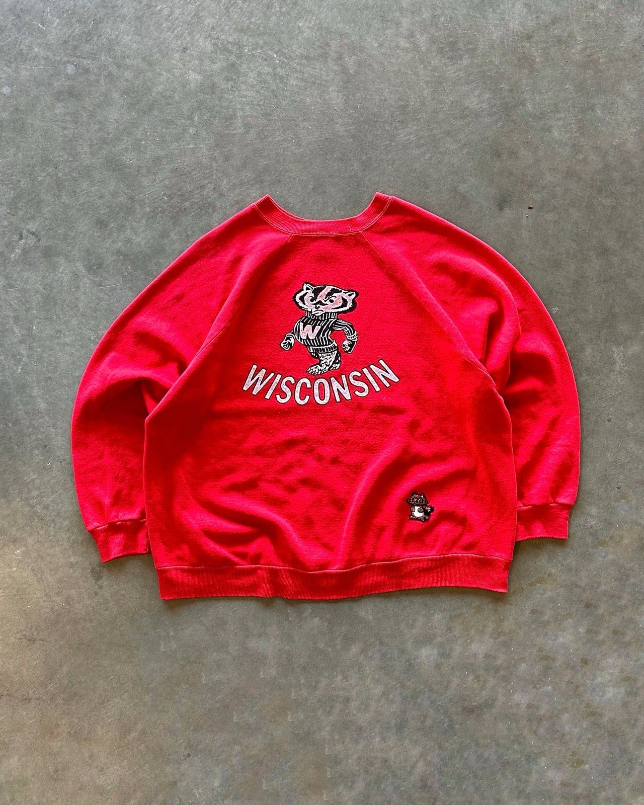 70s Wisconsin raglan crewneck (XL)