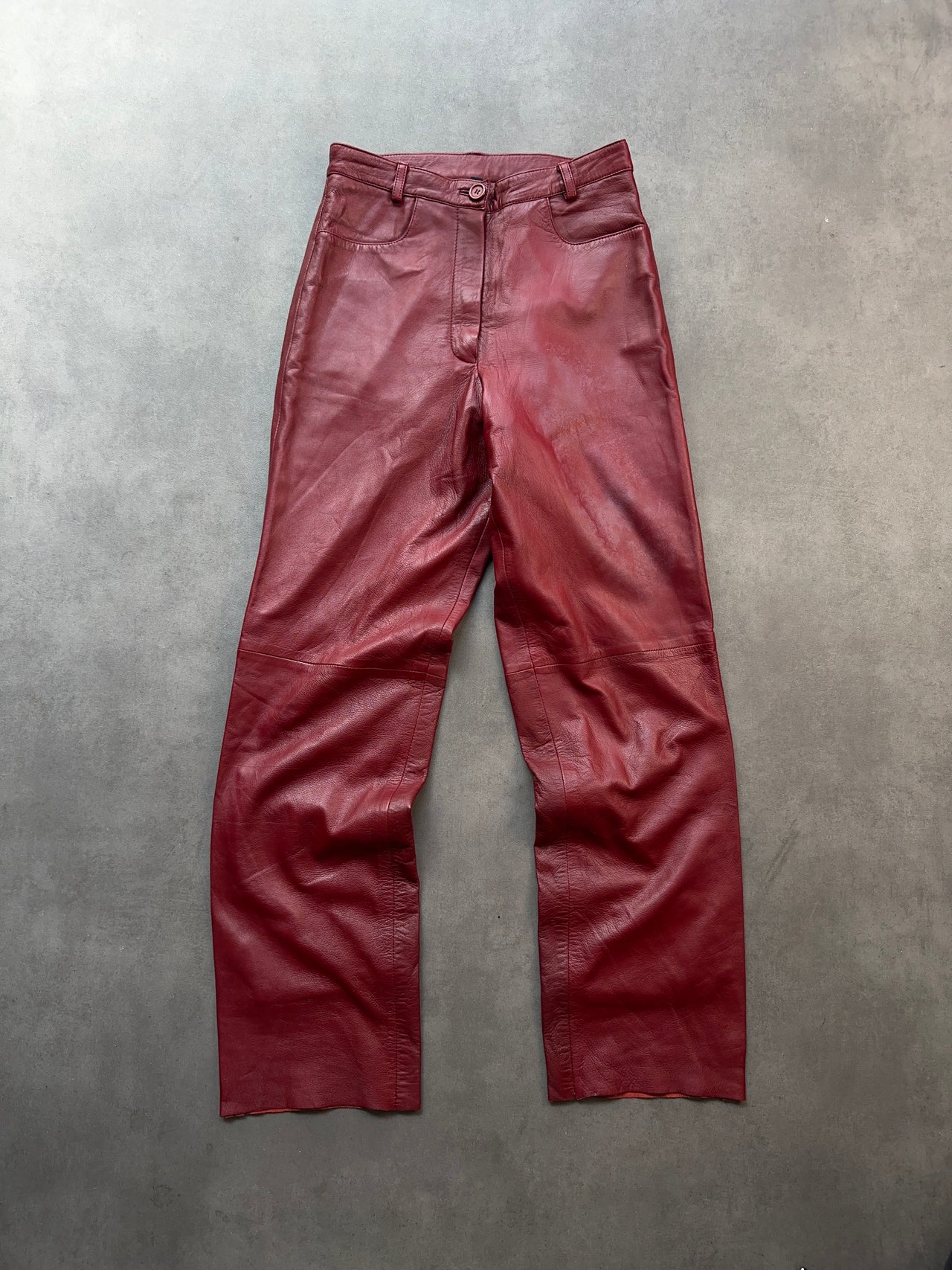 2000s Red Leather Pant (S)