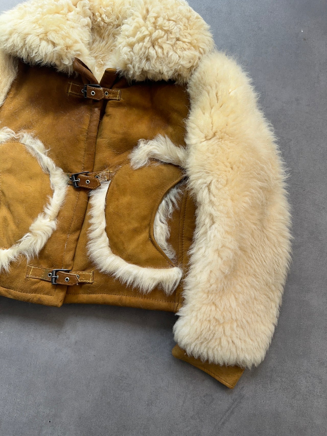 1980s Fur suede Jacket (XS)