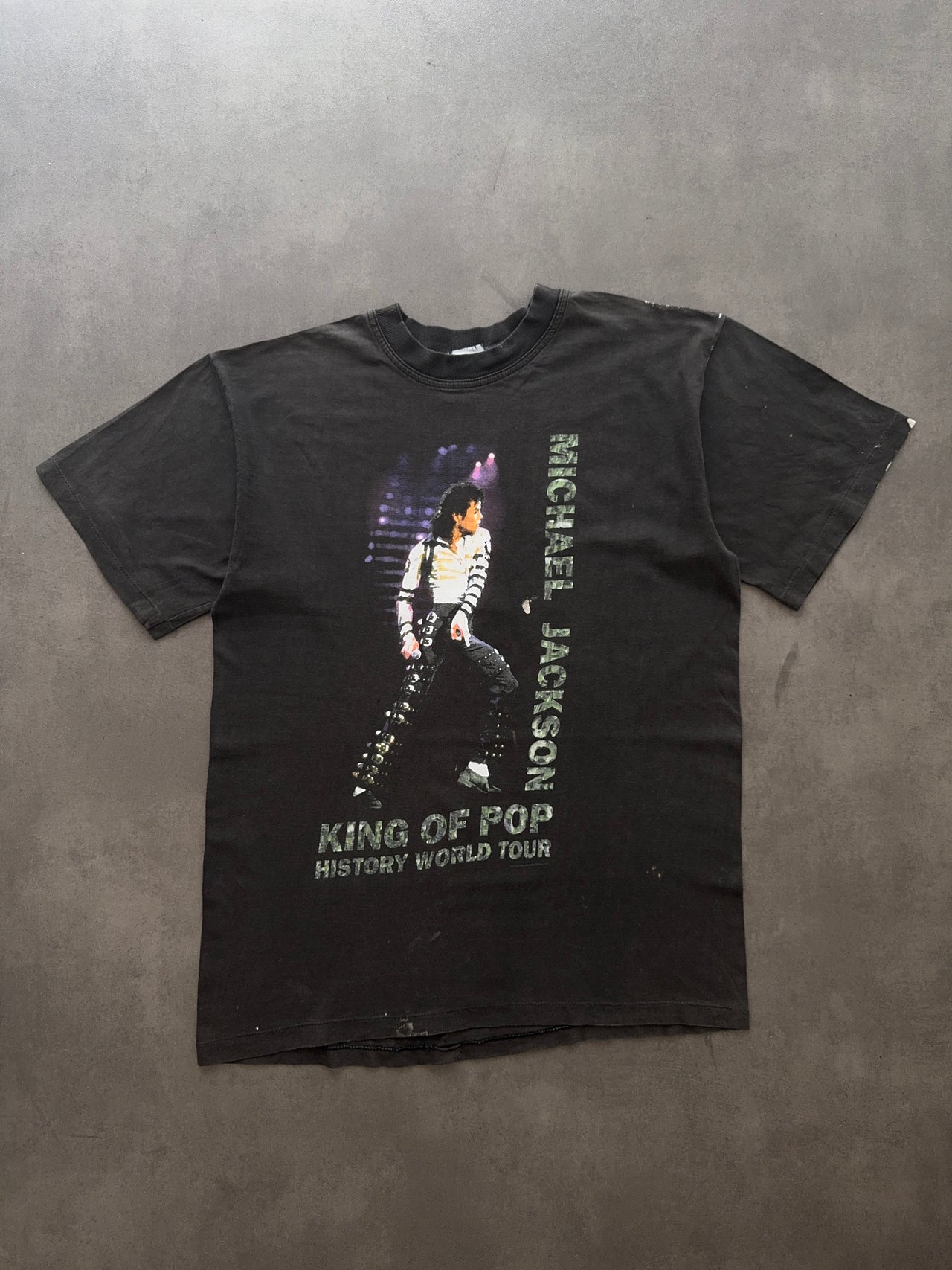 1990s Michael Jackson tour faded tee (L)