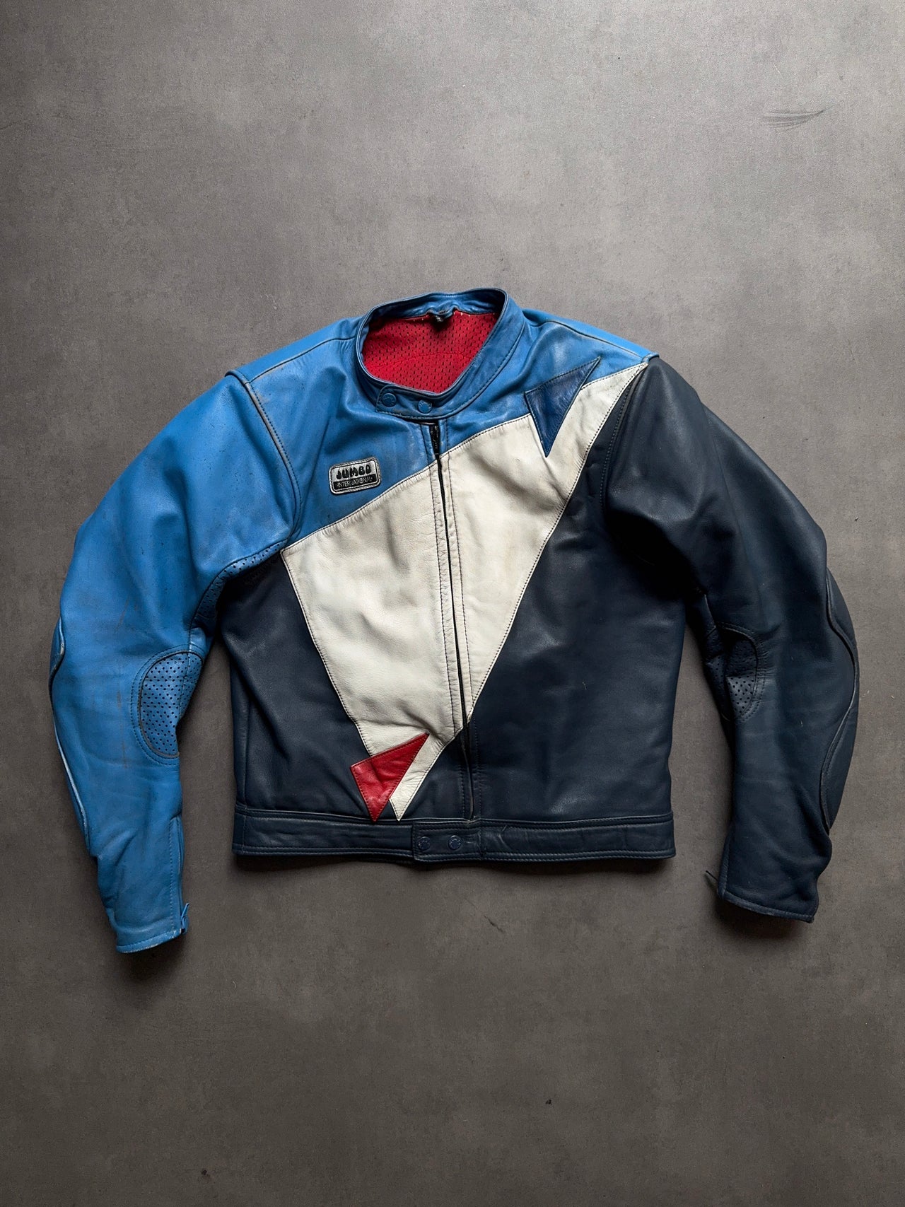 2000s Leather Motorcycle Jacket (M)