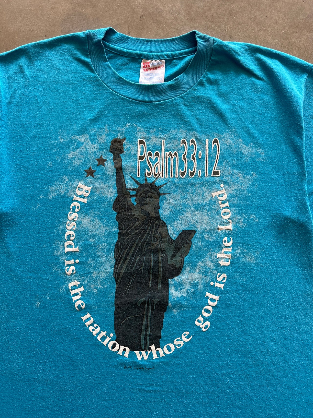 1990s Psalm 33:12 tee (L)