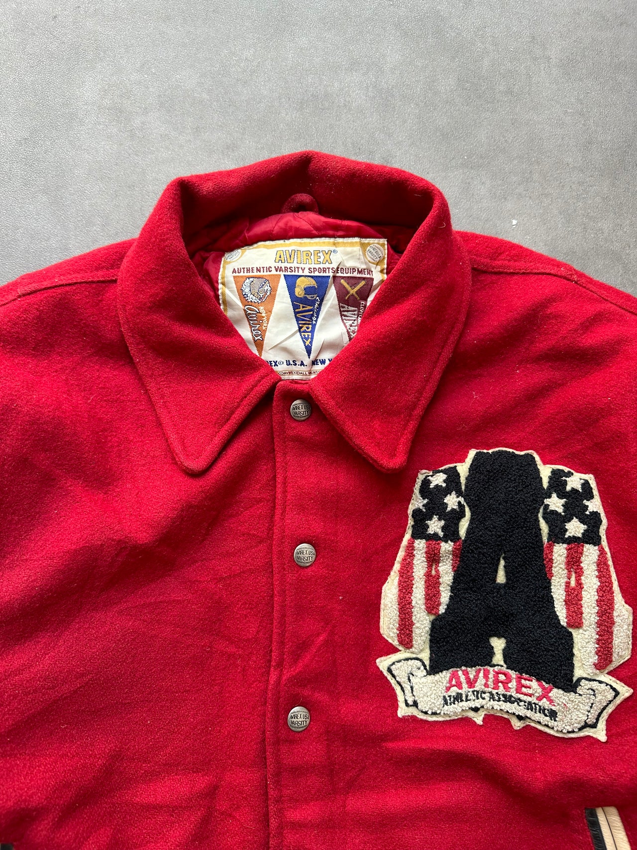1990s Avirex varsity jacket (M)
