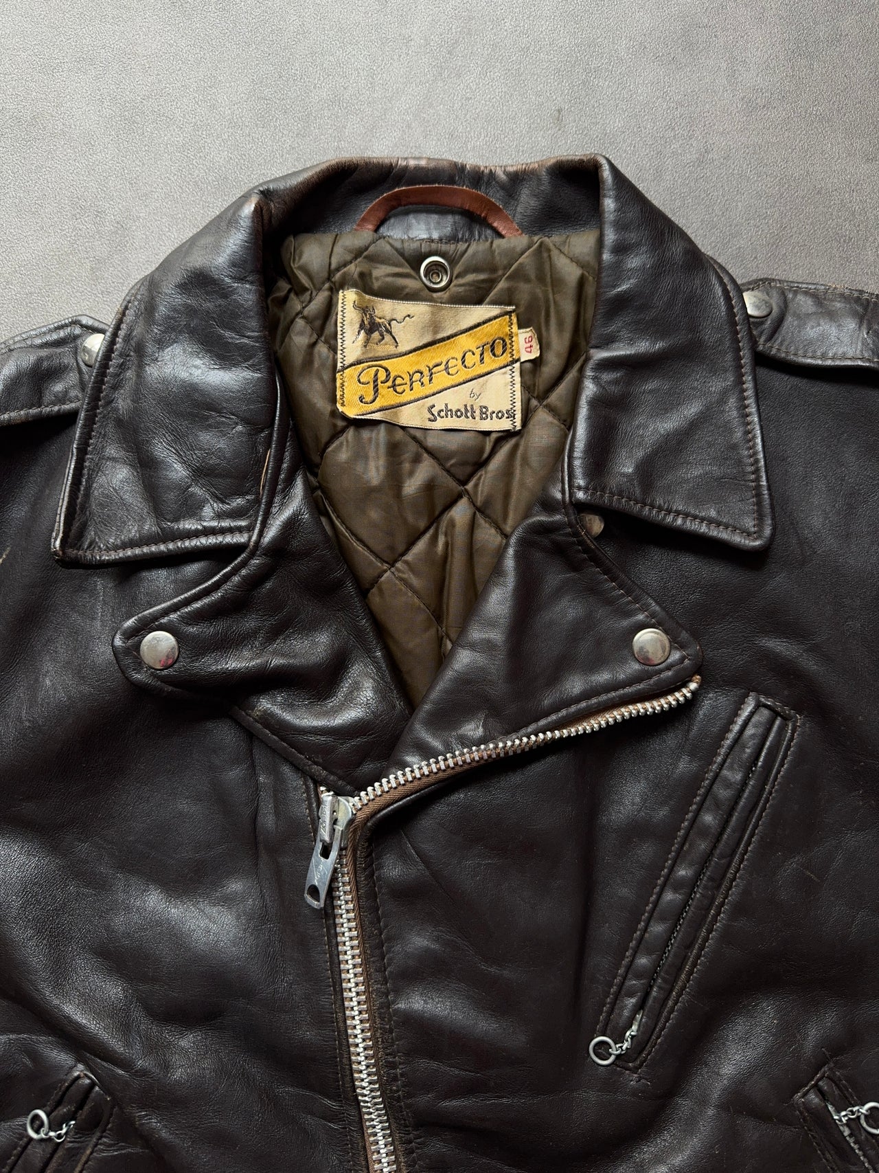1970s Perfecto Schott Leather Jacket (M)