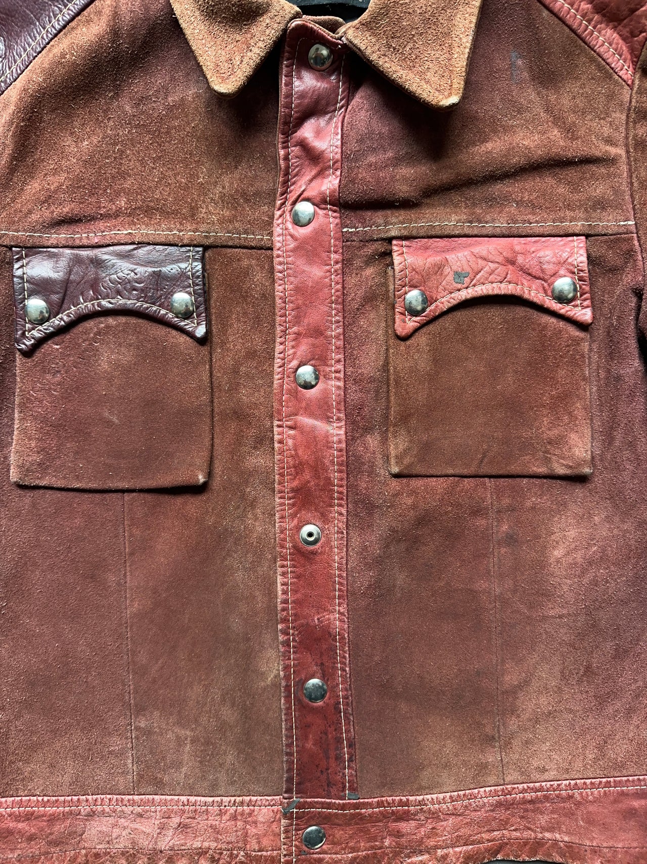 1970s Western Suede Leather Jacket (M)