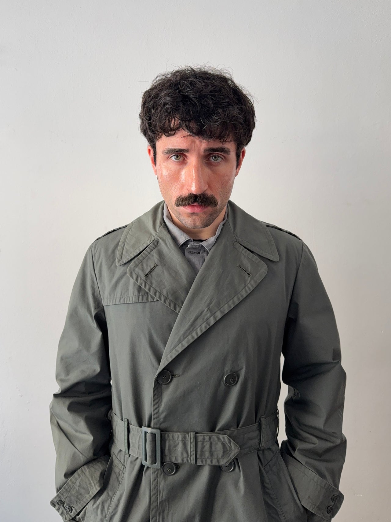 1960s/70s Us Army trench coat military green