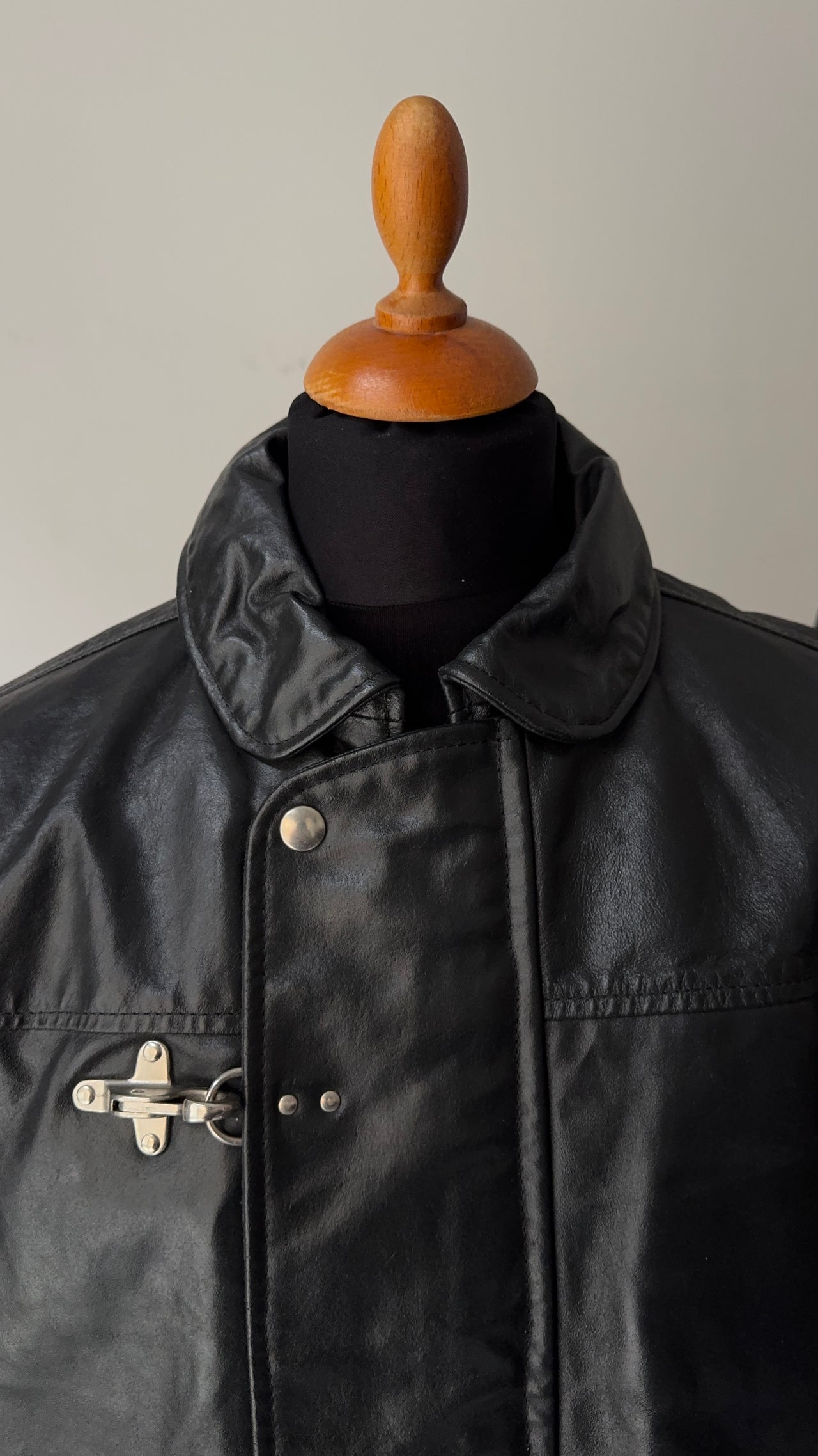 1990s Leather Clasp Jacket (L)