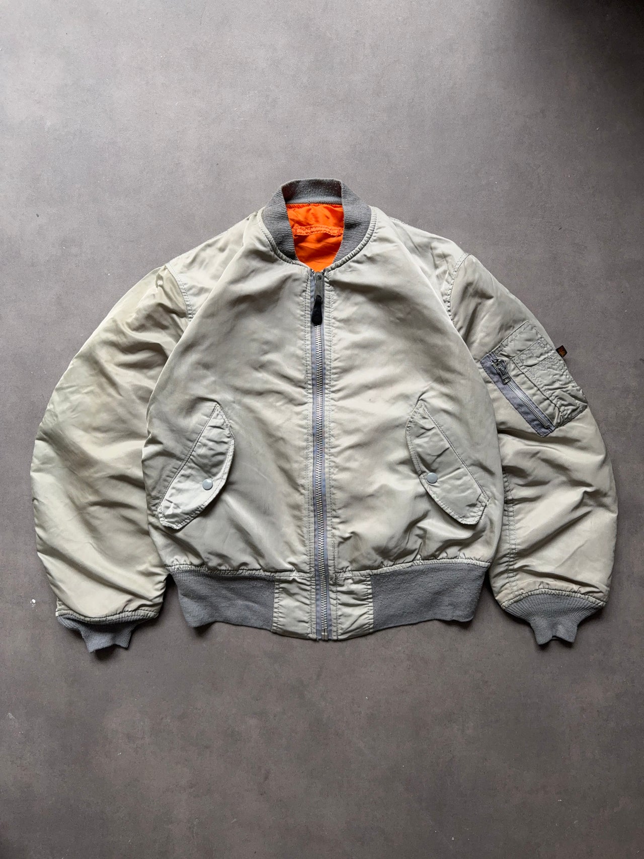 1980s MA-1 REVERSIBLE BOMBER JACKET (M)