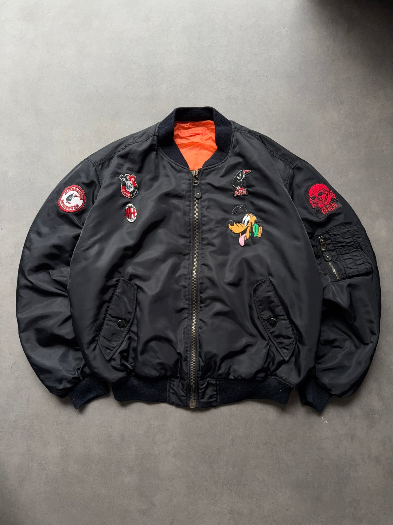 1990s Patched MA-1 Reversible bomber (XL)