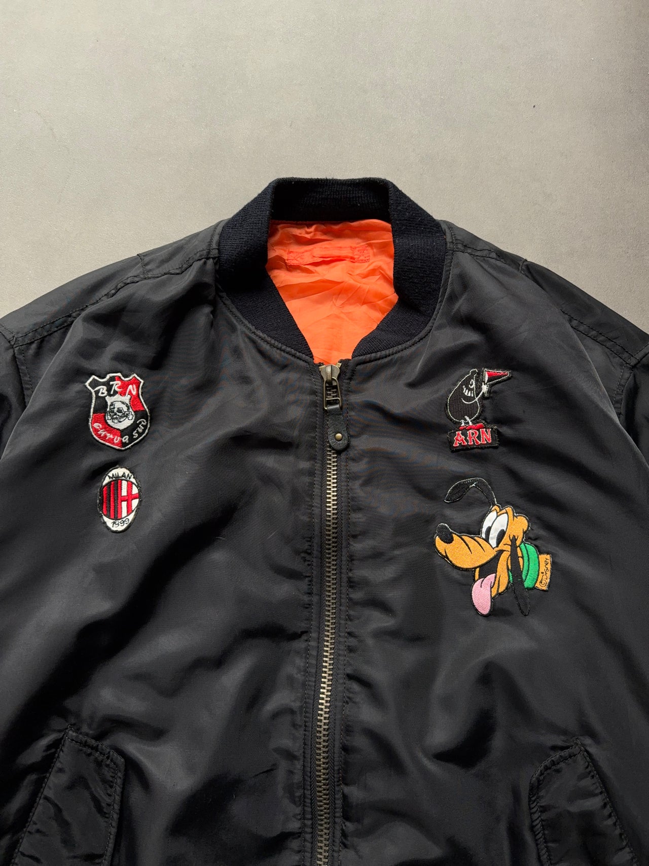 1990s Patched MA-1 Reversible bomber (XL)