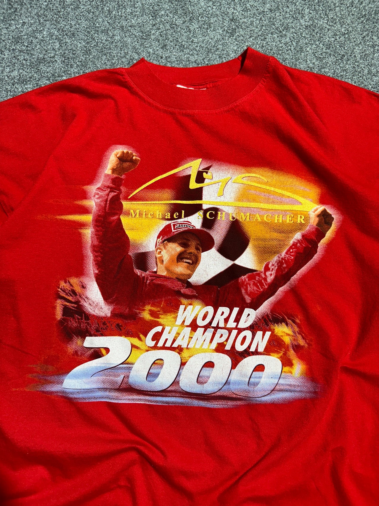 00s Michael Schumacher double stitch tee (XL)