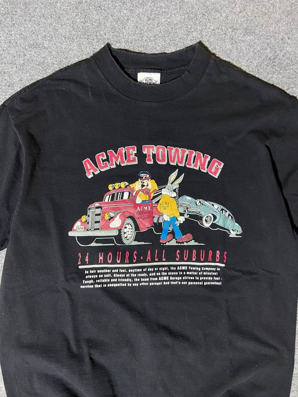 90s “Acme Towing Looney Tunes” single stitch tee (L)